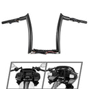 For 2024-2026 Harley Touring Road Glide 12" Gloss Black Zero Wire Pulling Ape Bar-Sharp Pre-Wired Handlebar-1