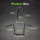 For 2024-2026 Harley Touring Road Glide 10" Gloss Black Zero Wire Pulling Pre-Wired Meathook Ape‑Hanger Handlebar-2