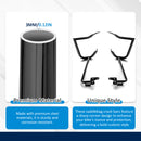 For 2009-2026 Harley Touring Models Steel 1.25" Sharp SaddleBag Guards with Mount Bracket Support Flat-4