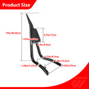 For 2010-2026 Honda Fury VT1300CX 19" Gloss Black Solid Steel Sharp Angle Passenger Backrest Sissy Bar-2