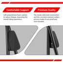 For 2010-2026 Honda Fury VT1300CX 19" Gloss Black Solid Steel Sharp Angle Passenger Backrest Sissy Bar-4