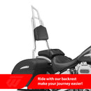 For 2000-2017 Harley Softail Models Chrome Dual Sharp-Angle 28" Passenger Backrest Sissy Bar-3