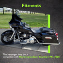 For 1997-2008 Harley Touring Road King/Electra Glide Standard Chrome Plated 24" Sharp Angle Passenger Backrest Sissy Bar-6