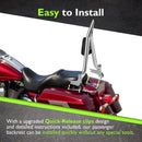 For 1997-2008 Harley Touring Road King/Electra Glide Standard Chrome Plated 24" Sharp Angle Passenger Backrest Sissy Bar-7
