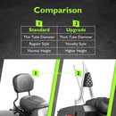 For 1997-2008 Harley Touring Road King/Electra Glide Standard Chrome Plated 24" Sharp Angle Passenger Backrest Sissy Bar-8