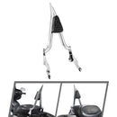 For 2009-2026 Harley Touring Models Steel 24" Sharp Angle Passenger Backrest Sissy Bar-1