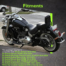 For 2018-2025 Harley Softail Street Bob / Softail Classic Gloss Black Quick Release Sharp Angle 24" Passenger Backrest Sissy Bar-5