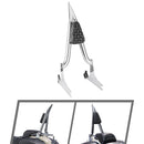 For 2005-2017 Harley Softail Deluxe & 2000-2005 Softail Night Train/ Softail Standard Sharp Angle Chrome 24" Passenger Backrest Sissy Bar-1
