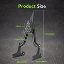 For 2007-2017  Harley Softail Fat Boy / Softail Standard Sharp Angle 24" Passenger Backrest Sissy Bar-3