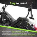 For 2007-2017  Harley Softail Fat Boy / Softail Standard Sharp Angle 24" Passenger Backrest Sissy Bar-7