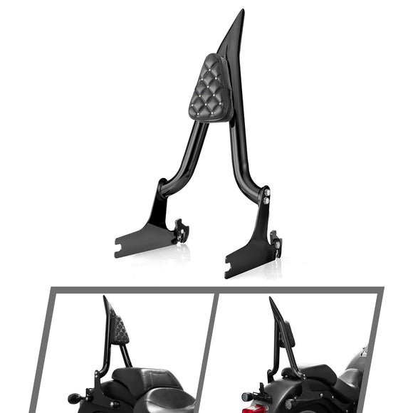 For 2007-2017  Harley Softail Fat Boy / Softail Standard Sharp Angle 24" Passenger Backrest Sissy Bar