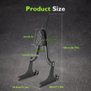 For 2006-2017 Harley Dyna Street Bob  FXDB/I Gloss Black Sharp Angle 24" Passenger Backrest Sissy Bar-2