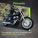 For 2006-2017 Harley Dyna Street Bob  FXDB/I Gloss Black Sharp Angle 24" Passenger Backrest Sissy Bar-5