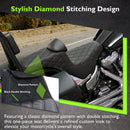 For 2018-2026 Harley Softail Street Bob/ Softail Heritage Classic Black Double Stitching One-Piece 2-Up Seat Driver Passenger Seat with Driver Backrest Cushion Pad-3