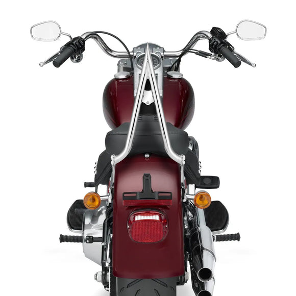 2007-2017 Harley Softail Fat Boy FLSTF Standard FXST Chrome 24" Passenger Backrest Sissy Bar (fit the 200mm rear tire fender)