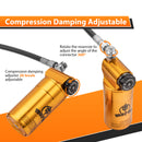 Remote Reservoir Rear Suspension Shocks, Rear Piggyback Shocks for 2014 - 2024 Harley Davidson Touring Models - Mofun - 90105033