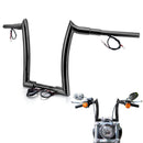 14" Pre-wired Horn Style Ape Bar Handlebar for Harley Softails/Dynas/Sportsters & Touring Road King-2