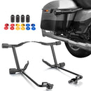 For 2009-2026 Harley Touring Models Gloss Black SaddleBag Guards with Lower Tube Assembly-1