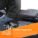 One Piece Driver & Passenger Two Up Seat Red Double Stitching for 2018 - 2024 Harley Softail Street Bob/Heritage Classic - Mofun - 90304007