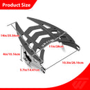 For 2009-2026 Harley Touring Models Gloss Black Dual Sharp-Angle Luggage Rack-2