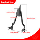 For 1997-2008 Harley Touring Road King/Electra Glide Gloss Black 23" Passenger Backrest Sissy Bar-2