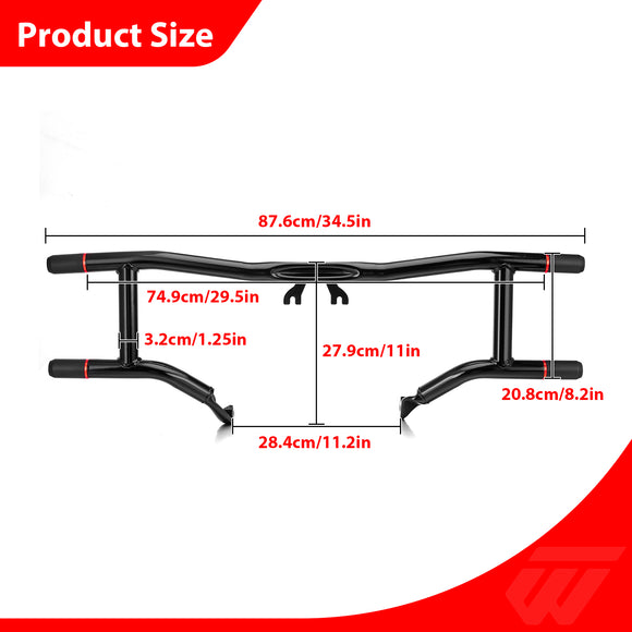 For 2014-Later Harley Touring Models Upper and Lower Flat-Out Bar Front Engine Guard