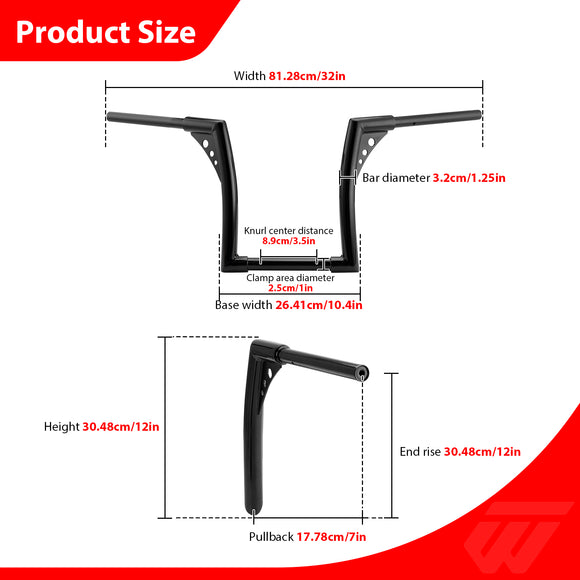 2015-2024 Indian Scout Black APE Hanger Bar-Sharp Handlebar