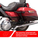 For 2009-2026 Harley Touring Models Gloss Black SaddleBag Guards with Lower Tube Assembly-3