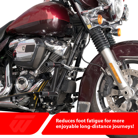 For 2014-Later Harley Touring Models Upper and Lower Flat-Out Bar Front Engine Guard