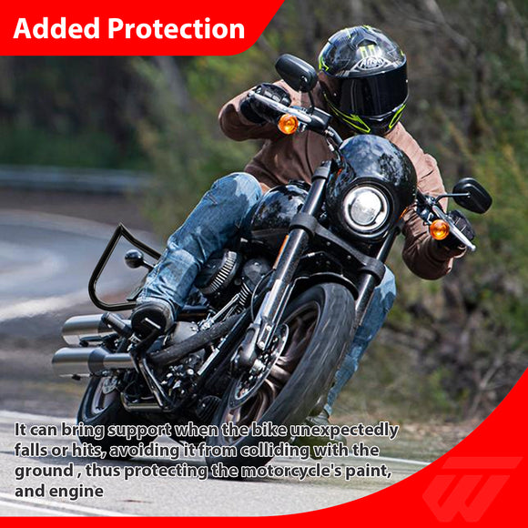 2020-2025 Harley Softail Low Rider / Heritage Softail Classic Sharp Rear SaddleBag Crash Bar