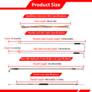 For 1993-2005 Harley Dyna Wide Glide FXDWG Non-ABS Models Extended Length Throttle and Idle Cable&Clutch Cable&Non-ABS Hydraulic Front Brake Line Kit (16"-18" Handlebar (Non-ABS))-7