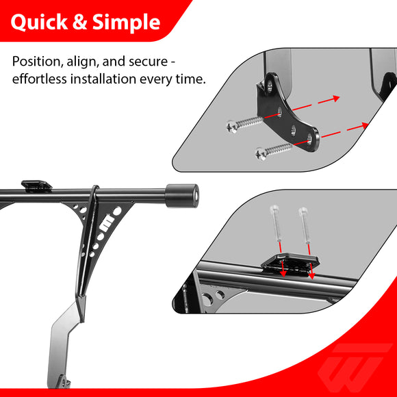 2018-2026 Harley Softail with Forward/Mid Control Models Front Flat-Out Bar Highway Engine Guard Crash Bar
