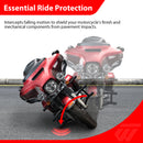 For 2014-Later Harley Touring Models Upper and Lower Flat-Out Bar Front Engine Guard-7