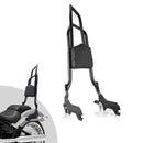 For 2018-2026 Harley Softail FLDE/FLHC/FLHCS/FLSL/FXBB/FXBBS/FXST Gloss Black Dual Sharp-Angle Sissy Bar-1