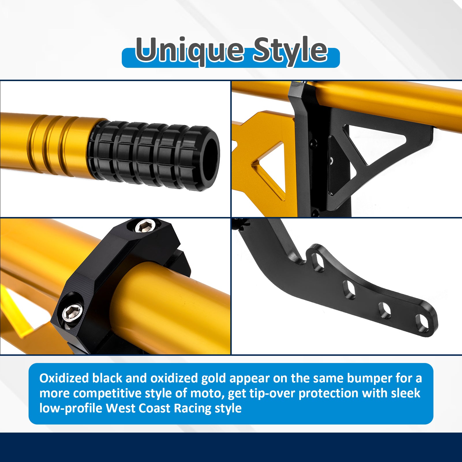 Removable Front Flat - Out Bar, Front Highway Engine Guard Crash Bar for 2018 - 2024 Harley Davidson Softail Fat Boy/Street Bob/Low Rider - Mofun - 90201103