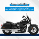 For 2018-2026 Harley Softail FLDE/FLHC/FLHCS/FLSL/FXBB/FXBBS/FXST Gloss Black Dual Sharp-Angle Sissy Bar-5