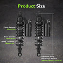 For 1991-2017 Harley Dyna & 1988-2022 Harley Sportster Models 12" Remote Reservoir Piggyback Rear Shocks-15