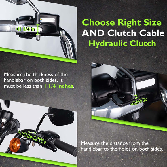 2007-2025 Harley Touring Softail Sportster Dyna Carbon Fiber Hydraulic Clutch Coffin Cut Hand Guards