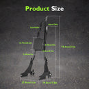 For 2004-2022 Harley Sportster XL 883 1200 Gloss Black Dual Sharp-Angle Passenger Backrest Sissy Bar-2