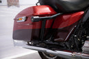For 2009-2026 Harley Touring Models Gloss Black SaddleBag Guards with Lower Tube Assembly-8