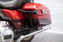 For 2009-2026 Harley Touring Models Gloss Black SaddleBag Guards with Lower Tube Assembly-9