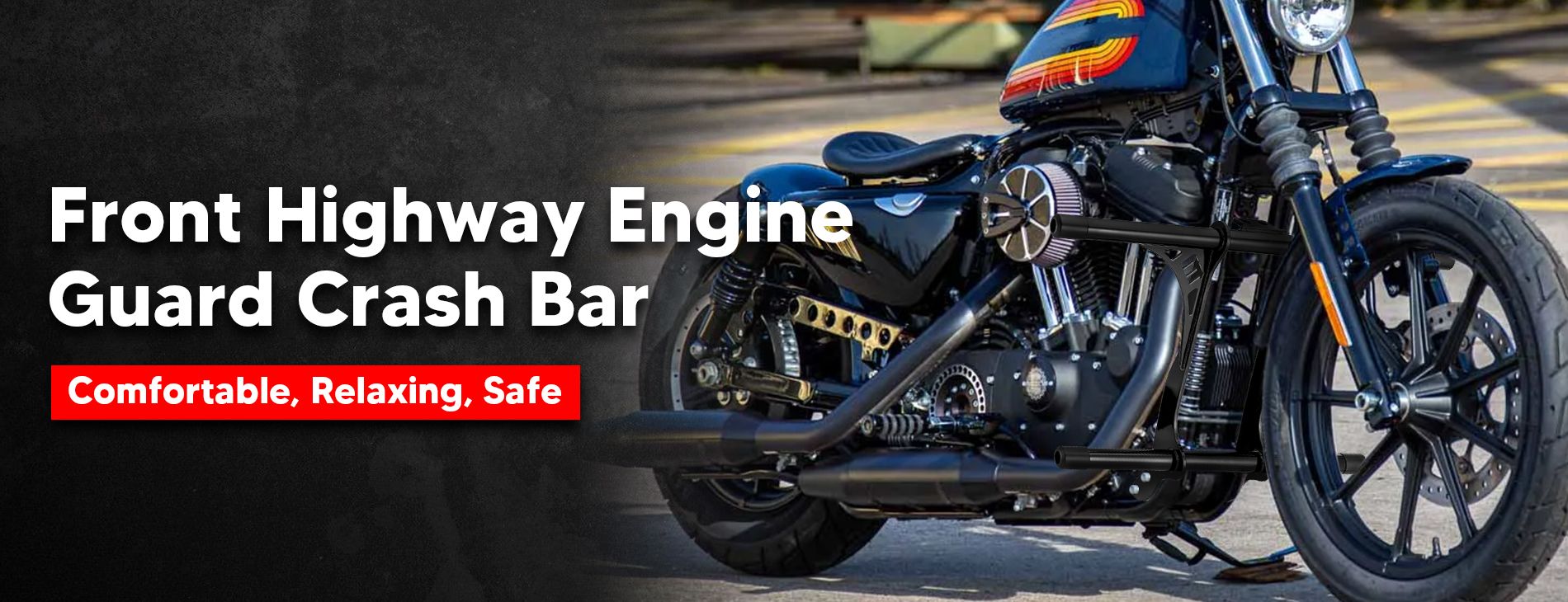 Mofun harley front engine guard crash bar