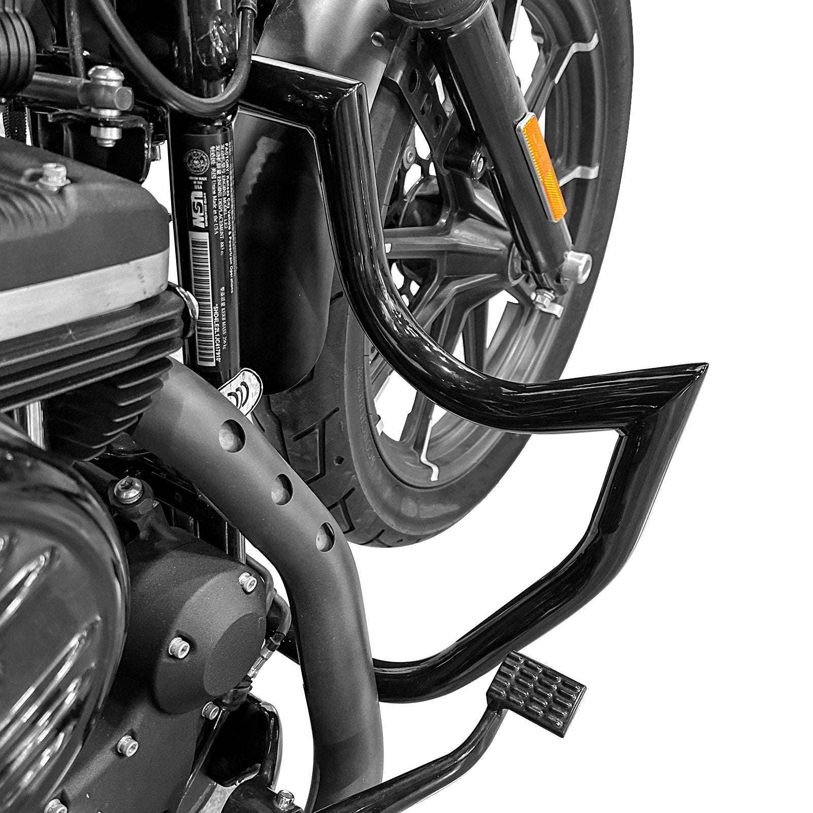 Steel Front Highway Engine Guard Crash Bar for 2004 - 2022 Harley Sportster XL 883 1200 - Mofun - 90201095