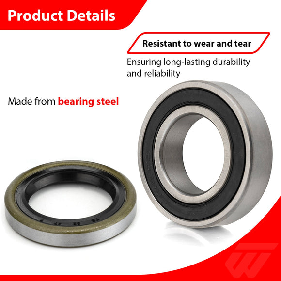 Alloy Steel Front Wheel Bearing Seal Kit for BMW Kawasaki Suzuki VZ1600 - Mofun - 90213018