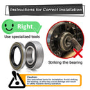 Alloy Steel Front Wheel Bearing Seal Kit for BMW Kawasaki Suzuki VZ1600 - Mofun - 90213018