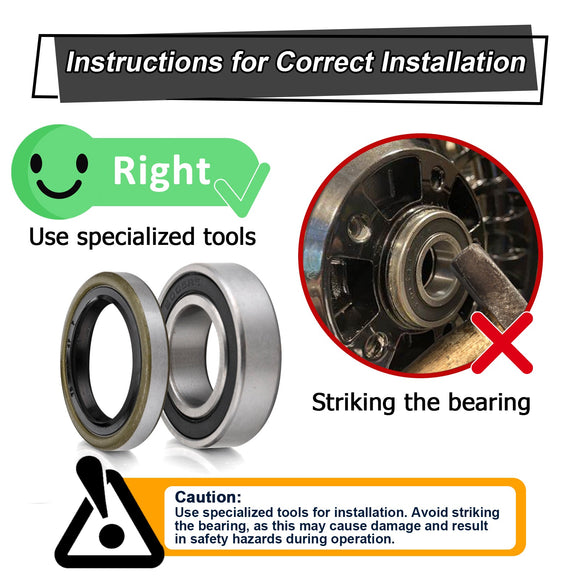 Alloy Steel Front Wheel Bearing Seal Kit for BMW Kawasaki Suzuki VZ1600 - Mofun - 90213018