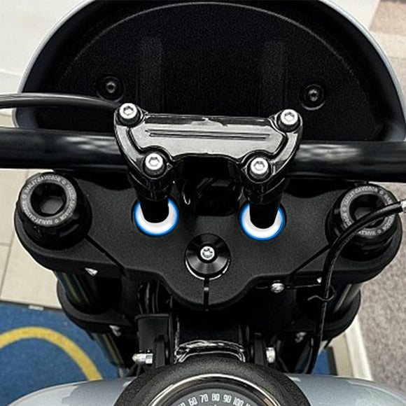 Aluminum Handlebar Riser Bushings for 1983 - 2025 Harley Touring & 018 - 2025 Harley Softail Models - Mofun - 90104012
