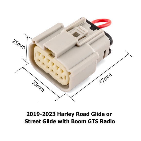 Apple Car Play Jumpers Plug for 2019 - 2024 Harley Road Glide Street Glide with Boom GTS Radio - Mofun - 90603001