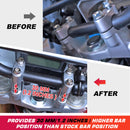 ATV Dirt Bike Yamaha 7/8'' Motorcycle Handlebar Risers Bar Mount Clamp 30mm - Mofun - ZT016 - B