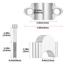 ATV Dirt Bike Yamaha 7/8'' Motorcycle Handlebar Risers Bar Mount Clamp 30mm - Mofun - ZT016 - B